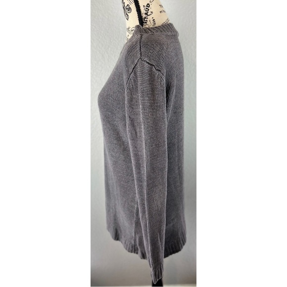 Talbot Grey Linen Knit Boatneck Sweater, size Medium - Picture 4 of 8